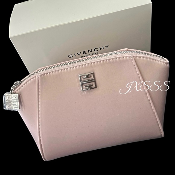 (Baby-Pink) Givenchy Beauty (Satin-Lined) Cosmetic-Makeup Bag - Picture 4 of 14